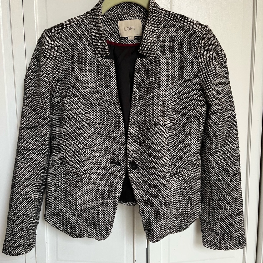Ann Taylor Loft Tweed Blazer